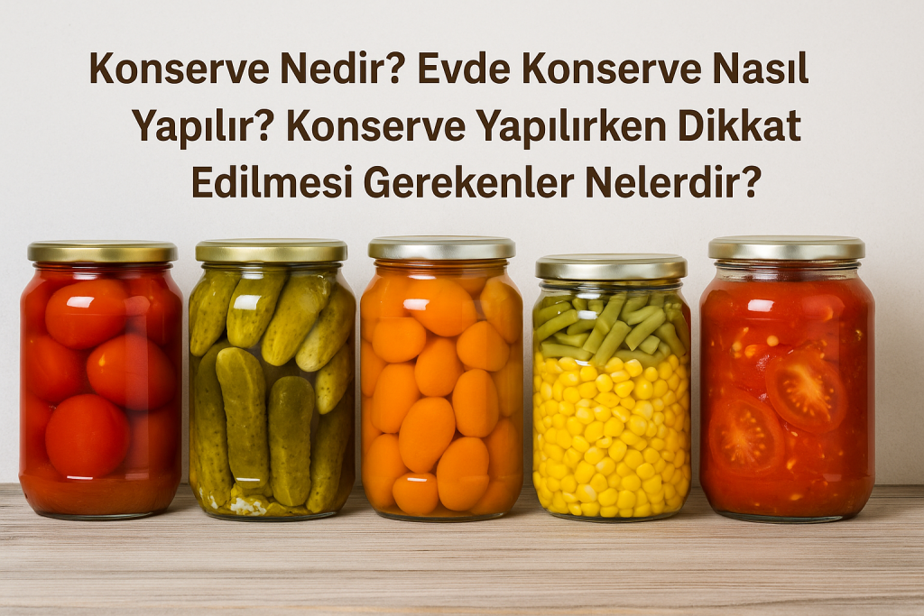 konserve nasıl yapılır