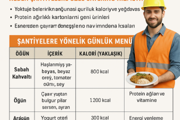şantiyelere yemek hizmeti