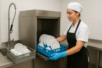 cateringte bulaşık yıkama